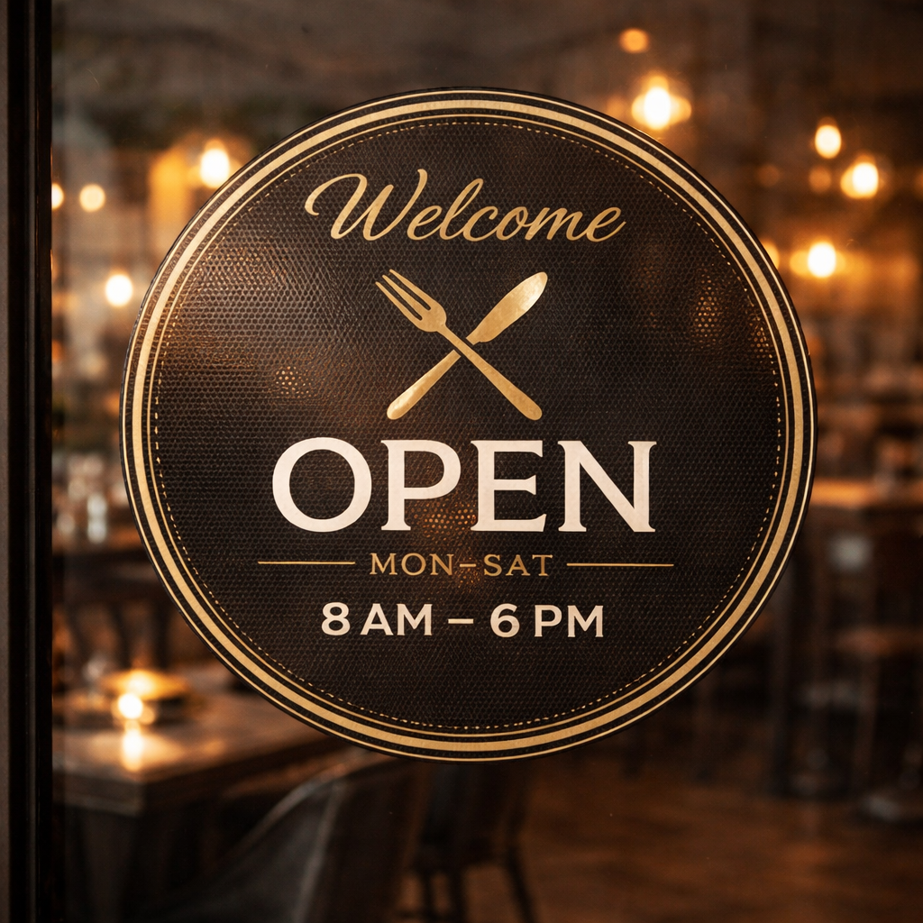 Perforated Window Vinyl