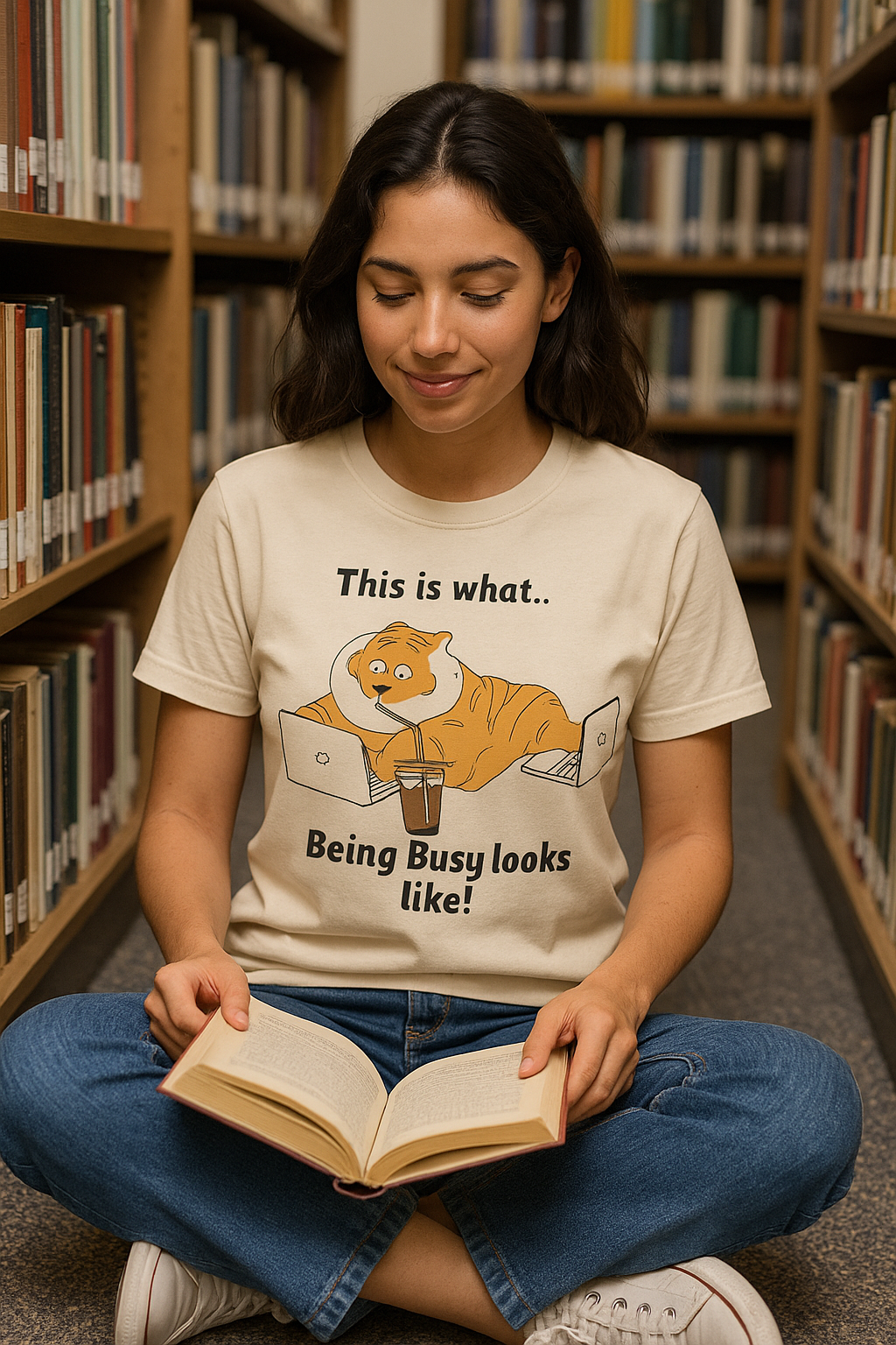 Casual Graphic Cotton Tee — Fun 100% Cotton T-Shirt