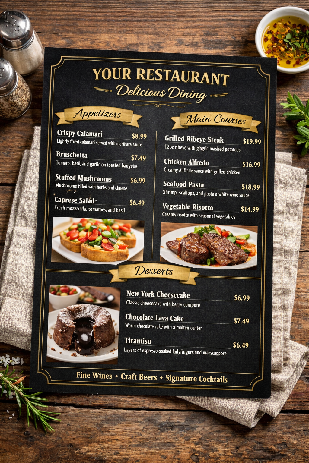 Menu Cards