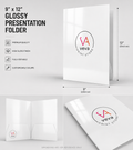Presentation Folders - 9" X 12" - Standard Glossy